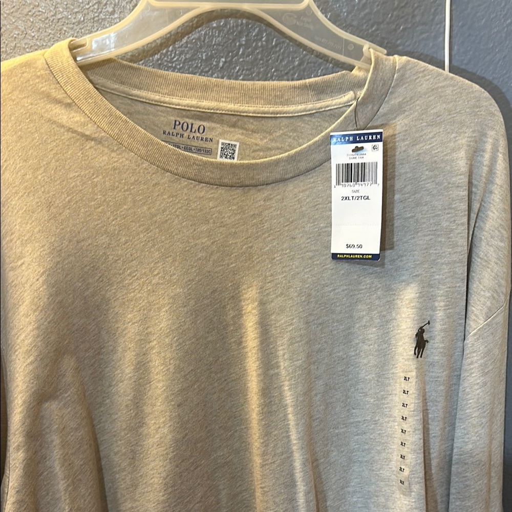 Polo by Ralph Lauren Tan Long Sleeve Tee